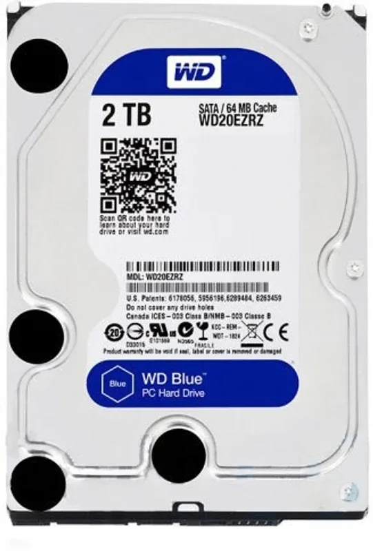 WD Blue 2 TB Desktop Blue SATA Internal Hard Disk Drive (HDD) (20ezrz)(Interface: SATA, Form Factor: 3.5 inch)