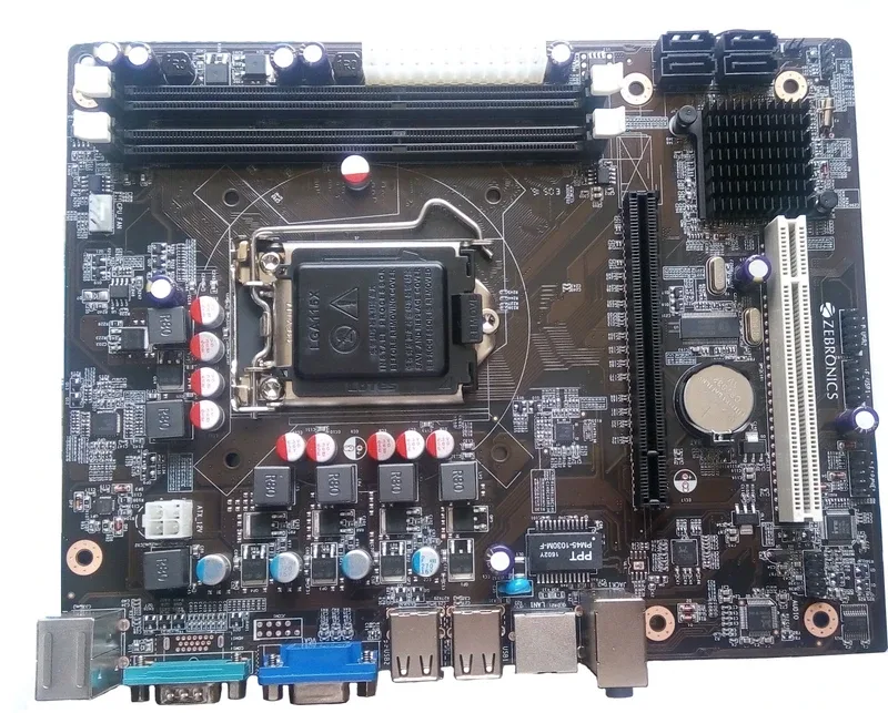 ZEBRONICS ZEB55 LGA 1156Socket Micro-ATX Intel H55 Chipset DDR3 Motherboard for Desktop